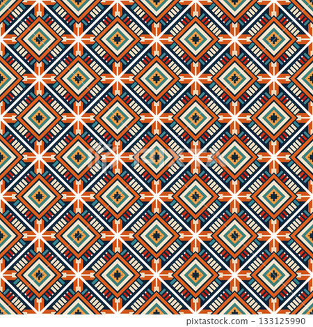 seamless tribal ethnic pattern. geometric vector pattern 133125990