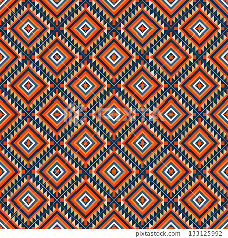seamless tribal ethnic pattern. geometric vector pattern 133125992