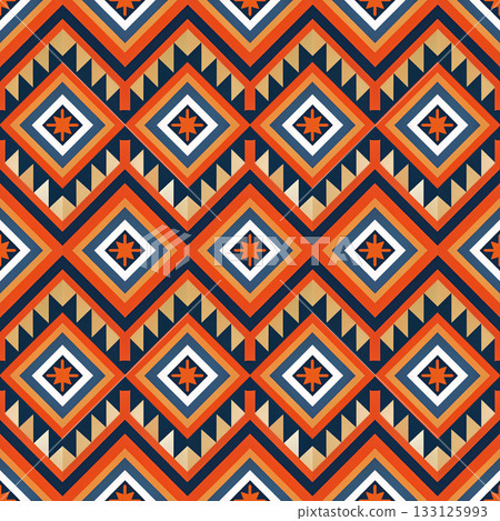 seamless tribal ethnic pattern. geometric vector pattern seamless tribal ethnic pattern. geometric vector pattern 133125993