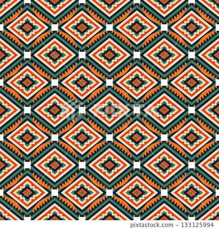 seamless tribal ethnic pattern. geometric vector pattern 133125994