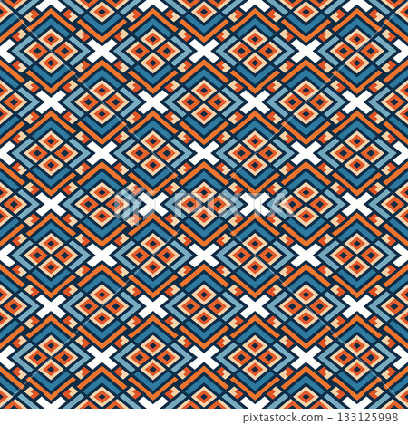 seamless tribal ethnic pattern. geometric vector pattern seamless tribal ethnic pattern. geometric vector pattern 133125998