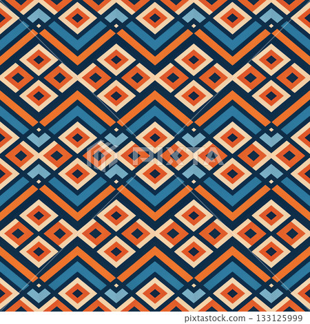 seamless tribal ethnic pattern. geometric vector pattern 133125999