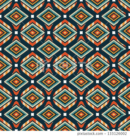 seamless tribal ethnic pattern. geometric vector pattern seamless tribal ethnic pattern. geometric vector pattern 133126002