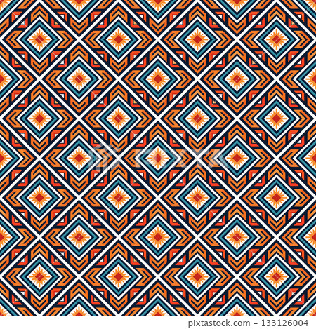 seamless tribal ethnic pattern. geometric vector pattern seamless tribal ethnic pattern. geometric vector pattern 133126004