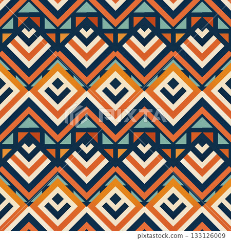 seamless tribal ethnic pattern. geometric vector pattern seamless tribal ethnic pattern. geometric vector pattern 133126009
