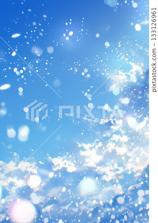 天空飄雪的背景人工智慧影像 133126961