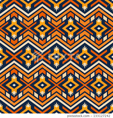 seamless tribal ethnic pattern. geometric vector pattern seamless tribal ethnic pattern. geometric vector pattern 133127242