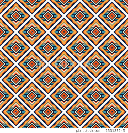 seamless tribal ethnic pattern. geometric vector pattern 133127245