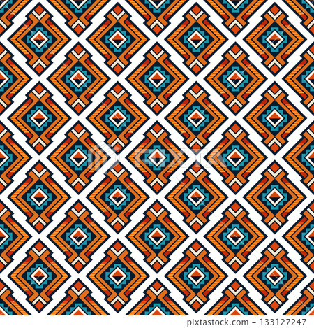 seamless tribal ethnic pattern. geometric vector pattern seamless tribal ethnic pattern. geometric vector pattern 133127247