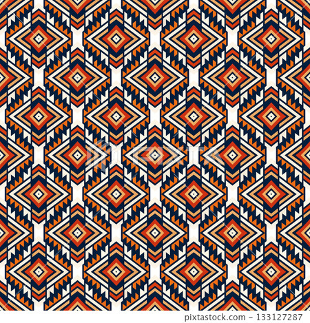 seamless tribal ethnic pattern. geometric vector pattern seamless tribal ethnic pattern. geometric vector pattern 133127287