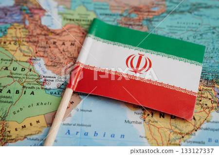 Bangkok, Thailand December 10, 2023 Iran in world map paper. Bangkok, Thailand December 10, 2023 Iran in world map paper. 133127337