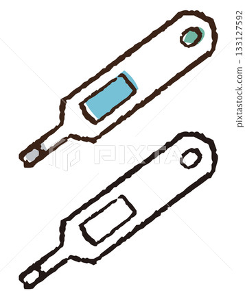 手繪溫度計 133127592