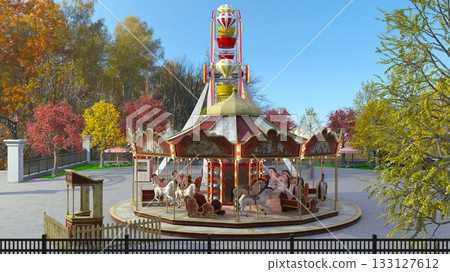 amusement park amusement park 133127612