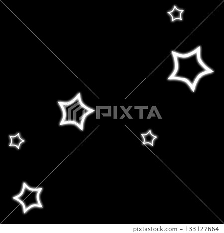 一個簡單可愛的白色閃亮星星插圖 一個簡單可愛的白色閃亮星星插圖 133127664