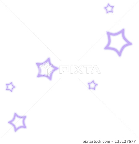 一幅簡單可愛的淺紫色閃亮星星插圖 一幅簡單可愛的淺紫色閃亮星星插圖 133127677