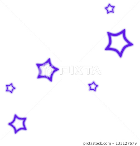 一個簡單可愛的紫色閃亮星星插圖 133127679