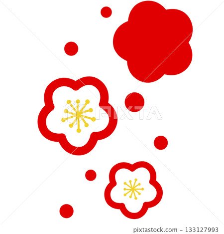 一朵紅花的簡單插圖 133127993