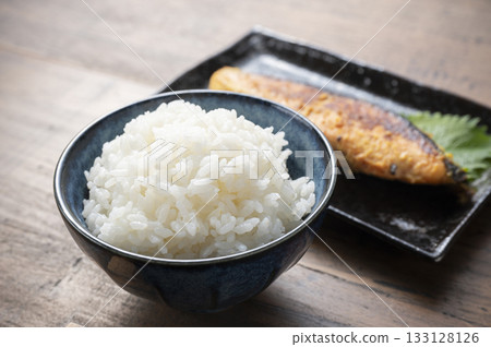 Saikyo-yaki salmon and rice 133128126