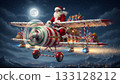 Santa couldn't make it in time with his reindeer so he had to fly 133128212