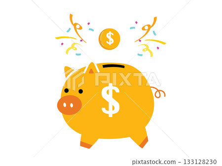Cute piggy bank illustration Cute piggy bank illustration 133128230