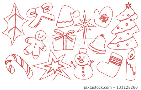 Christmas decoration illustration Christmas decoration illustration 133128260