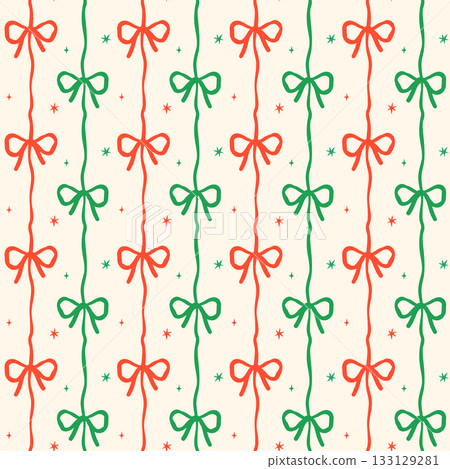 Retro Coquette Christmas Ribbon Bow Seamless Pattern Festive Green and Red Timeless Repeat Wallpaper Background Printable Retro Coquette Christmas Ribbon Bow Seamless Pattern Festive Green and Red Timeless Repeat Wallpaper Background Printable 133129281