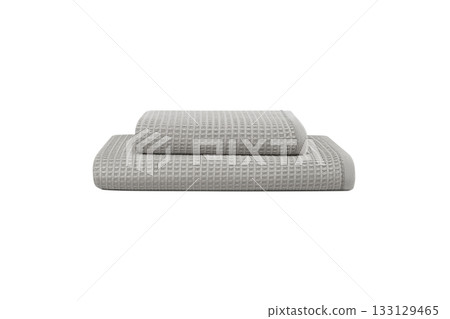 Organic waffle bath towel for eco spa 133129465