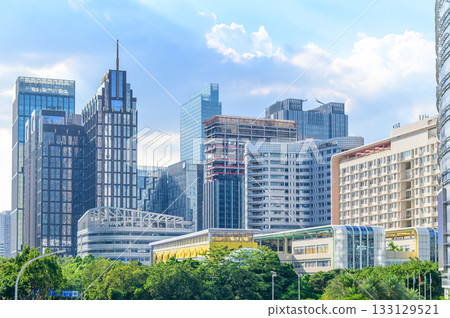 A beautiful cityscape of Guangzhou, a major city in China 133129521