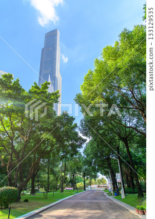 A beautiful cityscape of Guangzhou, a major city in China 133129535