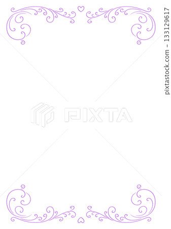 Vintage style simple heart frame, hand-drawn Vintage style simple heart frame, hand-drawn 133129617
