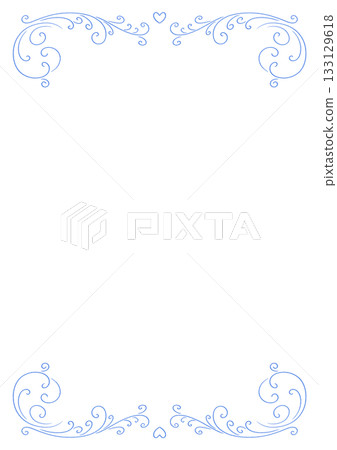 復古風格簡約心型相框 133129618