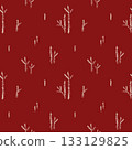 Minimal winter branches seamless pattern in elegant contrast colors for holiday wrapping paper textile design stationery and seasonal branding 133129825