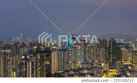 Night View Of Ping Shan Area Hong Kong Nov 1 2025 133130211