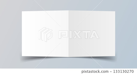 White business card icon in flat style. Blank template vector illustration on isolated background. Sticker, sheet, label, banner sign business concept. 133130270