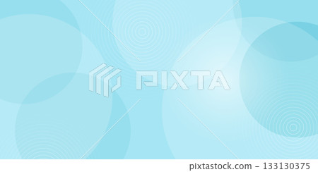 Abstract background with circle elements. Blue simple round art vector illustration. Wave layout banner business concept. 133130375