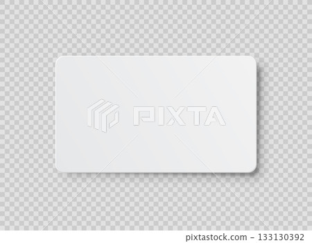 White business card icon in flat style. Blank template vector illustration on isolated background. Sticker, sheet, label, banner sign business concept. White business card icon in flat style. Blank template vector illustration on isolated background. Sticker, sheet, label, banner sign business concept. 133130392