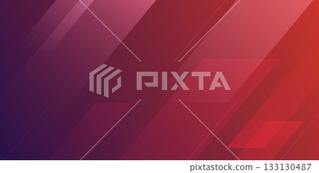 Red abstract modern background. Simple geometric vector illustration. Lines layout banner business concept. 133130487