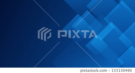 Abstract blue background. Diagonal vector illustration. Gradient layout banner business concept. 133130490