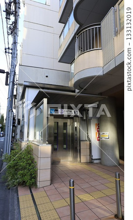 Hanzomon Station elevator entrance on the Tokyo Metro Hanzomon Line 133132019