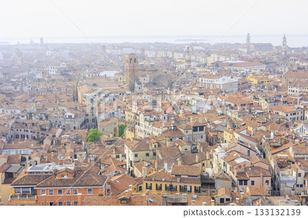 義大利威尼斯聖馬可廣場週邊城市景觀的鳥瞰圖 133132139