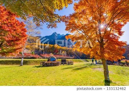 【山梨縣】水垣山自然公園和水垣山的晨光絢麗奪目 133132462
