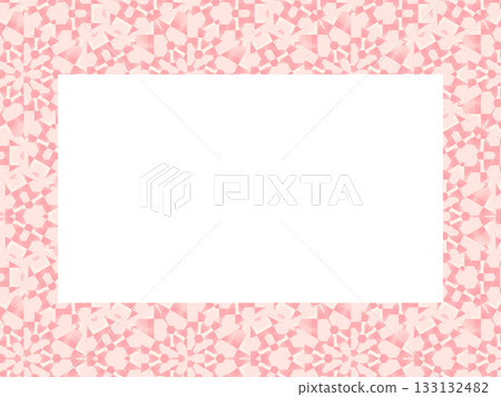 Pink geometric square frame 14 133132482