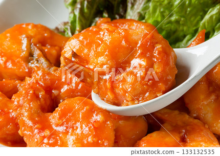 Boiled chili sauce of shrimp 133132535