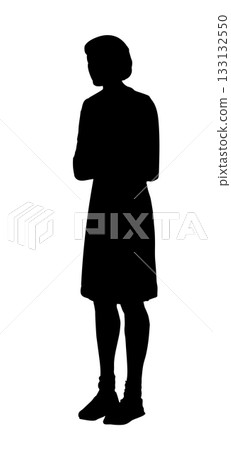 Vector drawing. Man in ancient dress 133132550