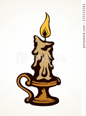 Candle. Vector drawing 133132583
