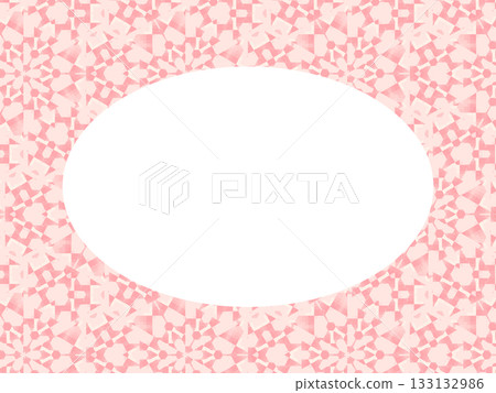粉紅色幾何橢圓形相框 17 133132986