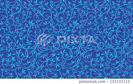 垂直和水平無縫植物圖案插圖 133133113