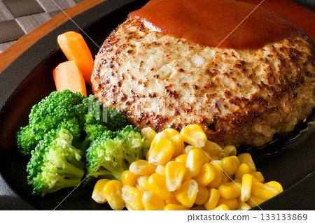 Hamburger steak  133133869