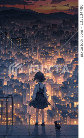 從山頂眺望城市景觀 133134480