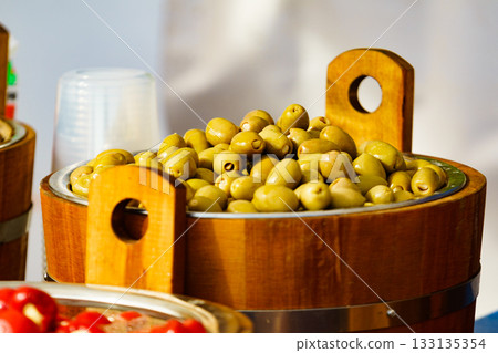 Olives for sale at market Olives for sale at market 133135354